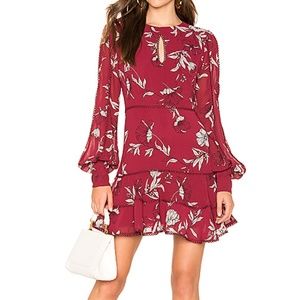 Bardot Red Floral Dress